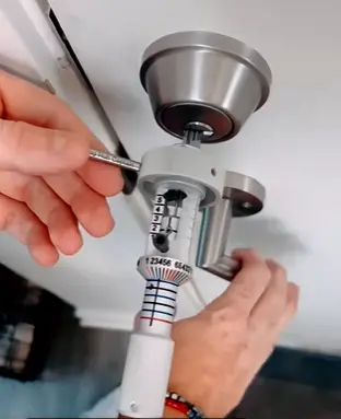 Locksmith performing lock installation in Waco, TX