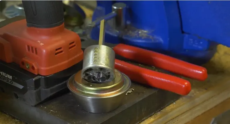 Locksmith repairing a lock in Waco, TX